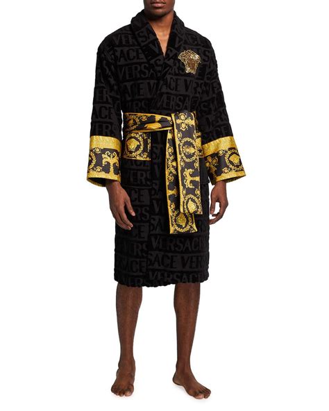 black versace robe men|Versace robe neiman marcus.